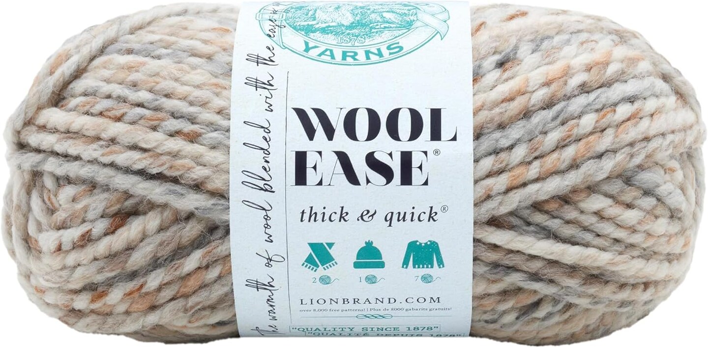 1 Skein Wool-Ease Thick &#x26; Quick Yarn - Fossil