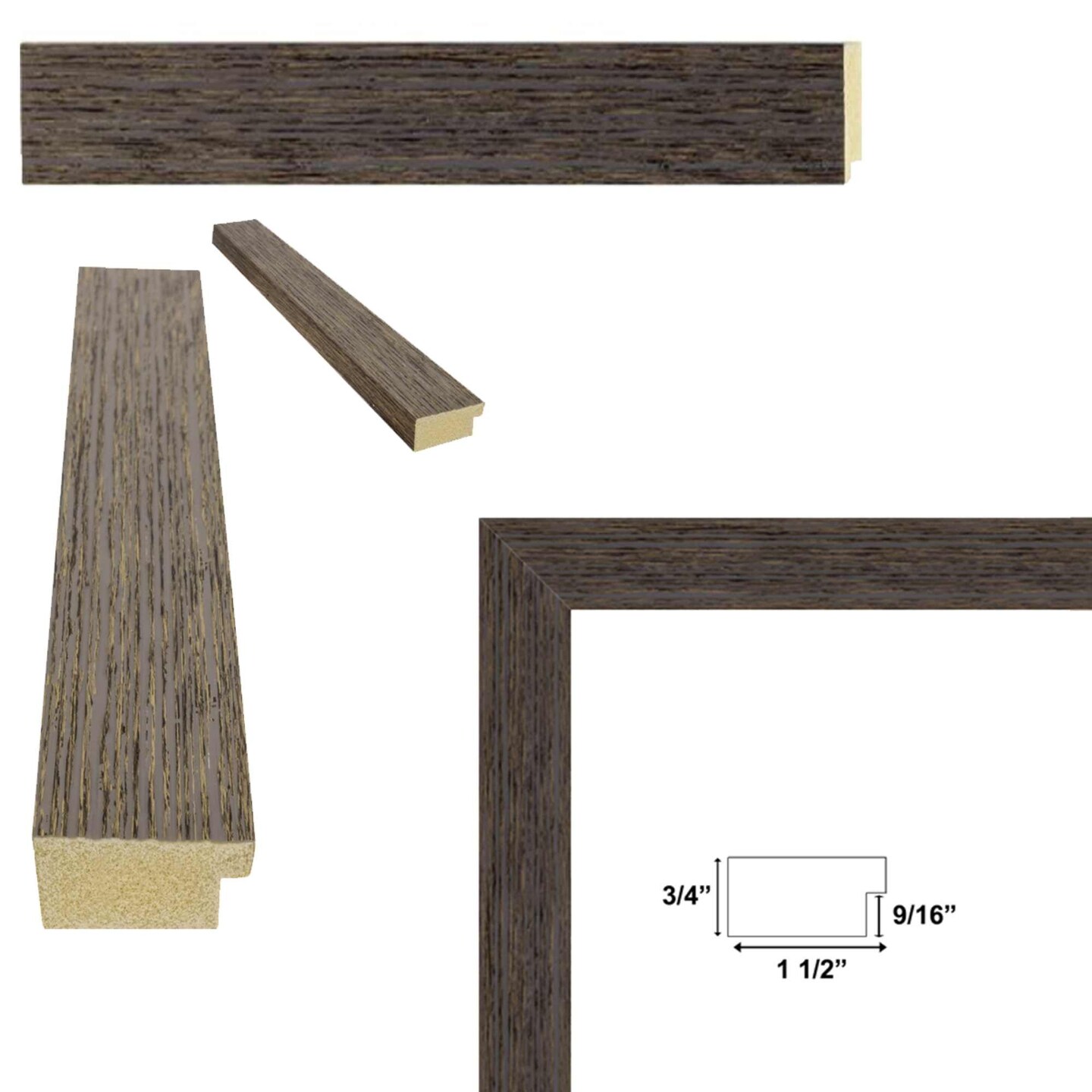 Gray Weathered Wood Picture Frame - Farmhouse Chabi Chic 16x20 frame