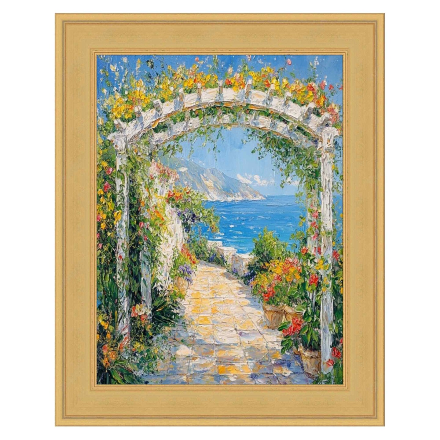 Contemporary Gold Leaf Flat Picture Frame 20x20 frame