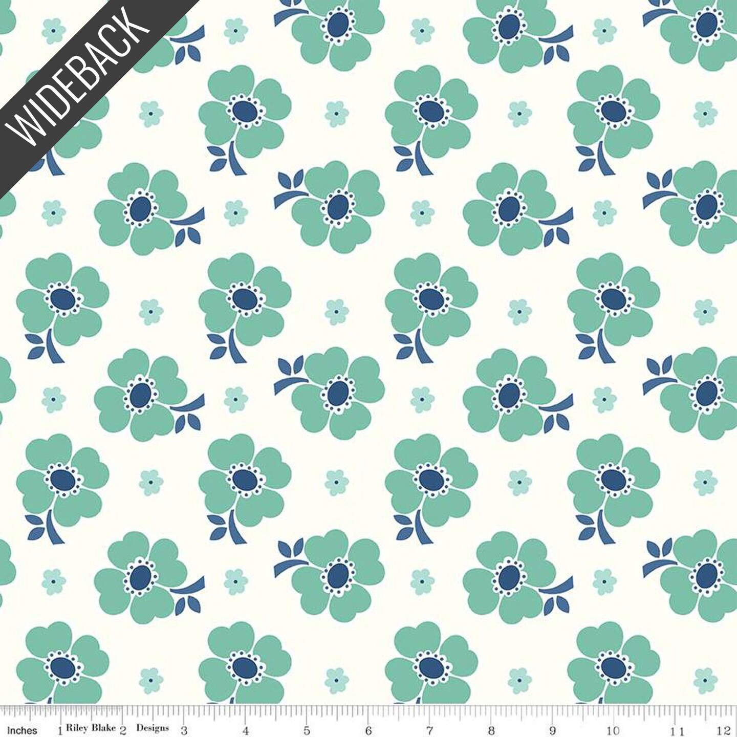 Isabell Wideback (108 Inch) in Seaglass (wb13092-seaglass) | Bee Vintage | Lori Holt | Riley Blake