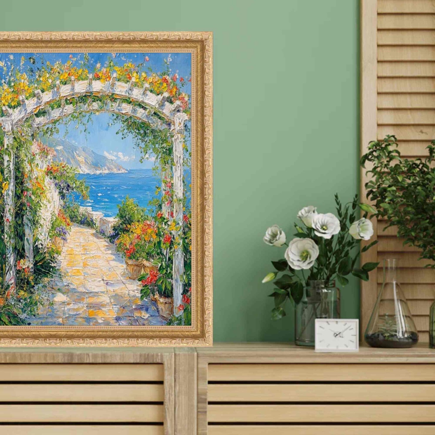 Italian Bright Gold Beaded Picture Frame 40x40 frame