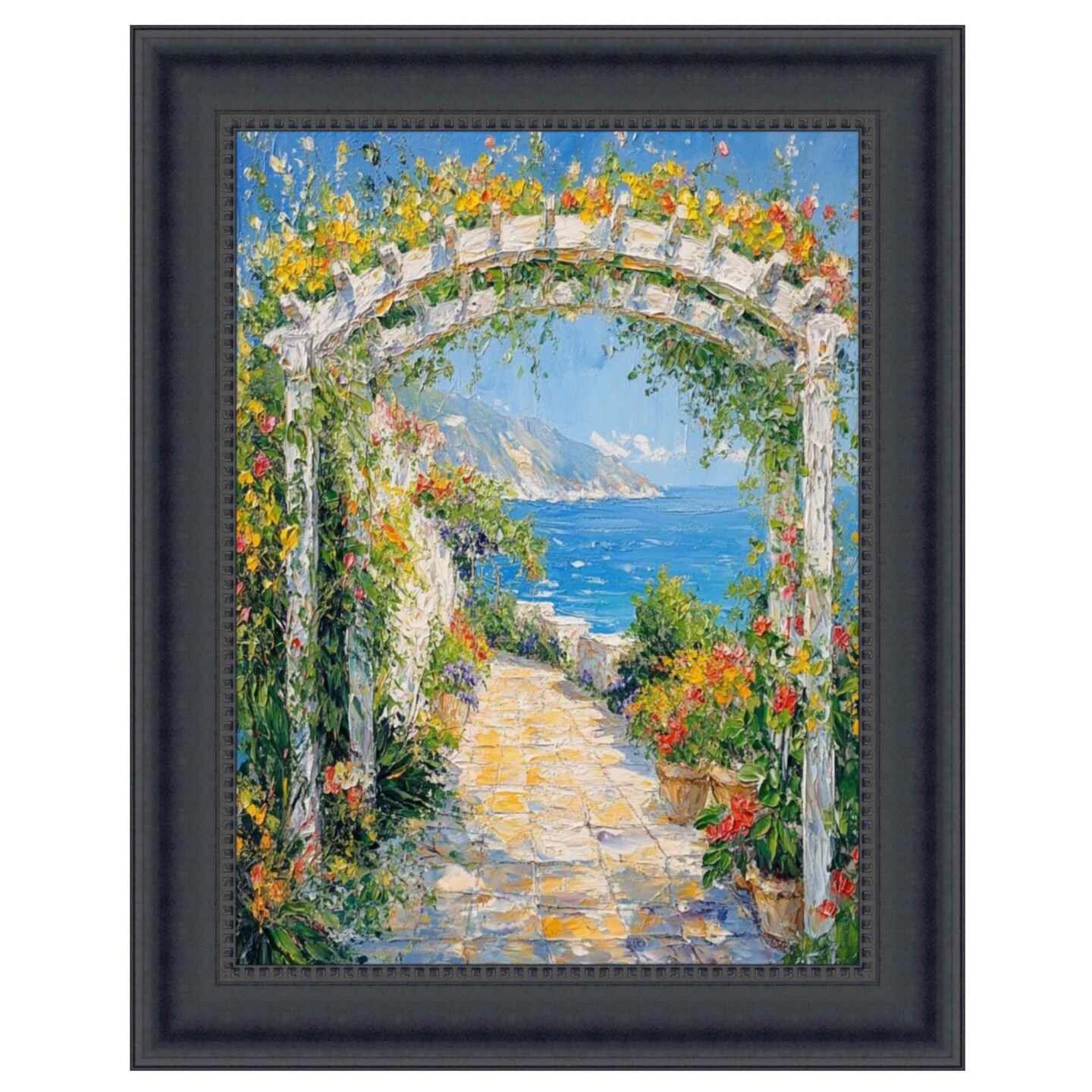 Contemporary Scoop Black Picture Frame 22x28 frame