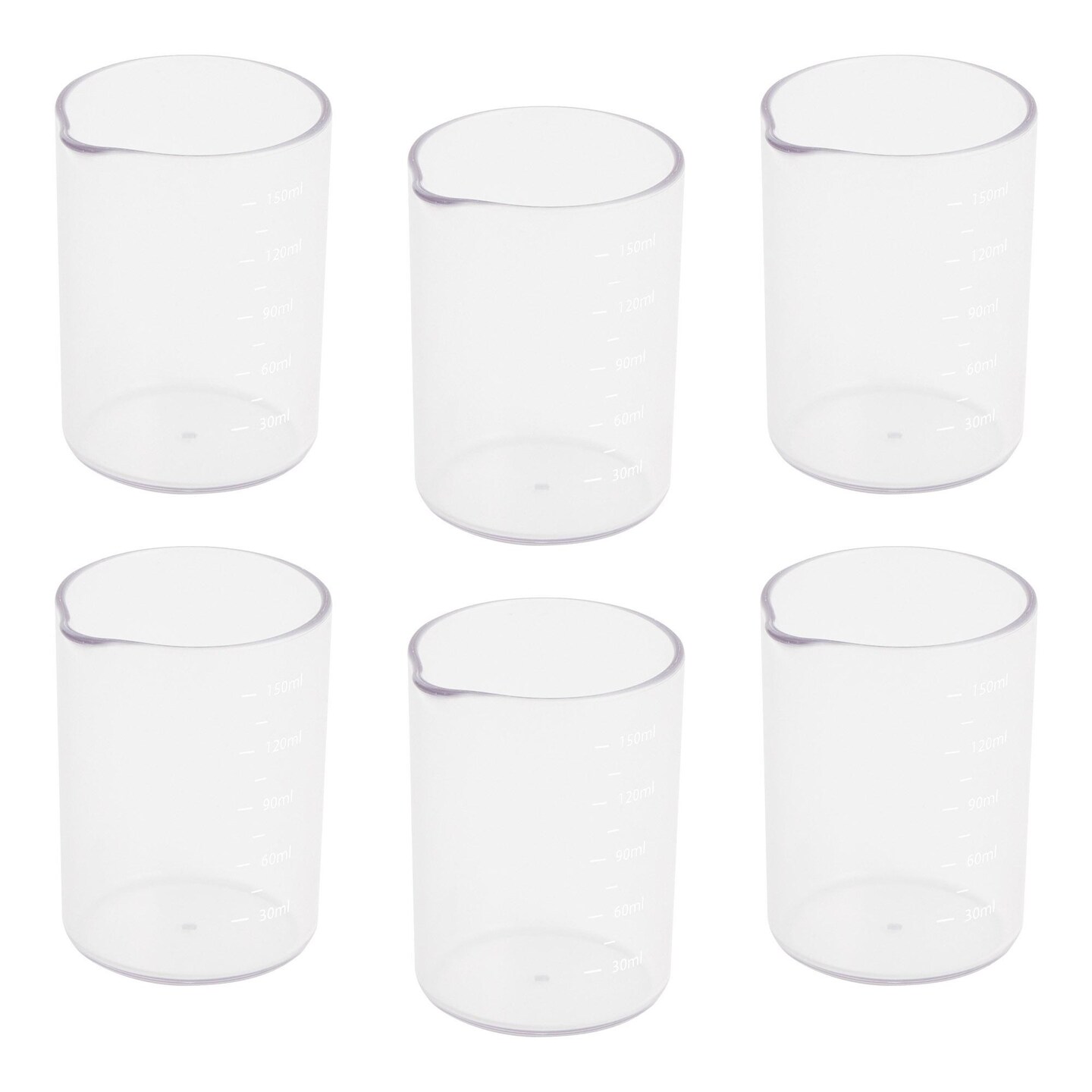 Kaplan Early Learning Company Kids' Science Beaker - Set of 6, Color ...