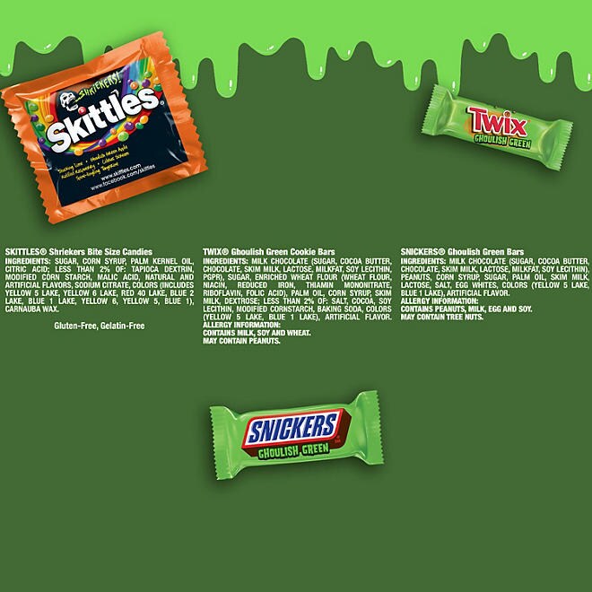 Embrace the Spirit of Treat Season with Skittles, Snickers &#x26; Twix Fun Size Bars 80 pcs