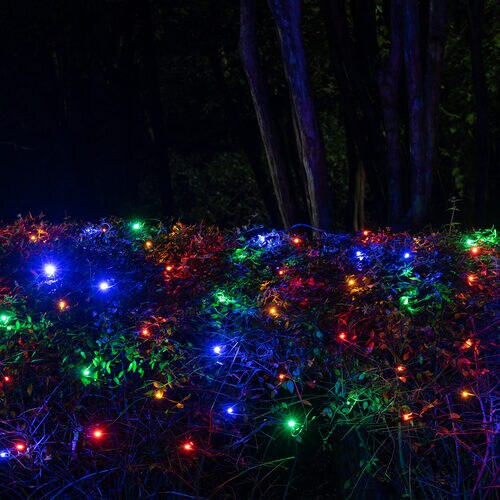 5mm 4&#x27; x 6&#x27; Multicolor SoftTwinkle LED Net Lights, Green Wire