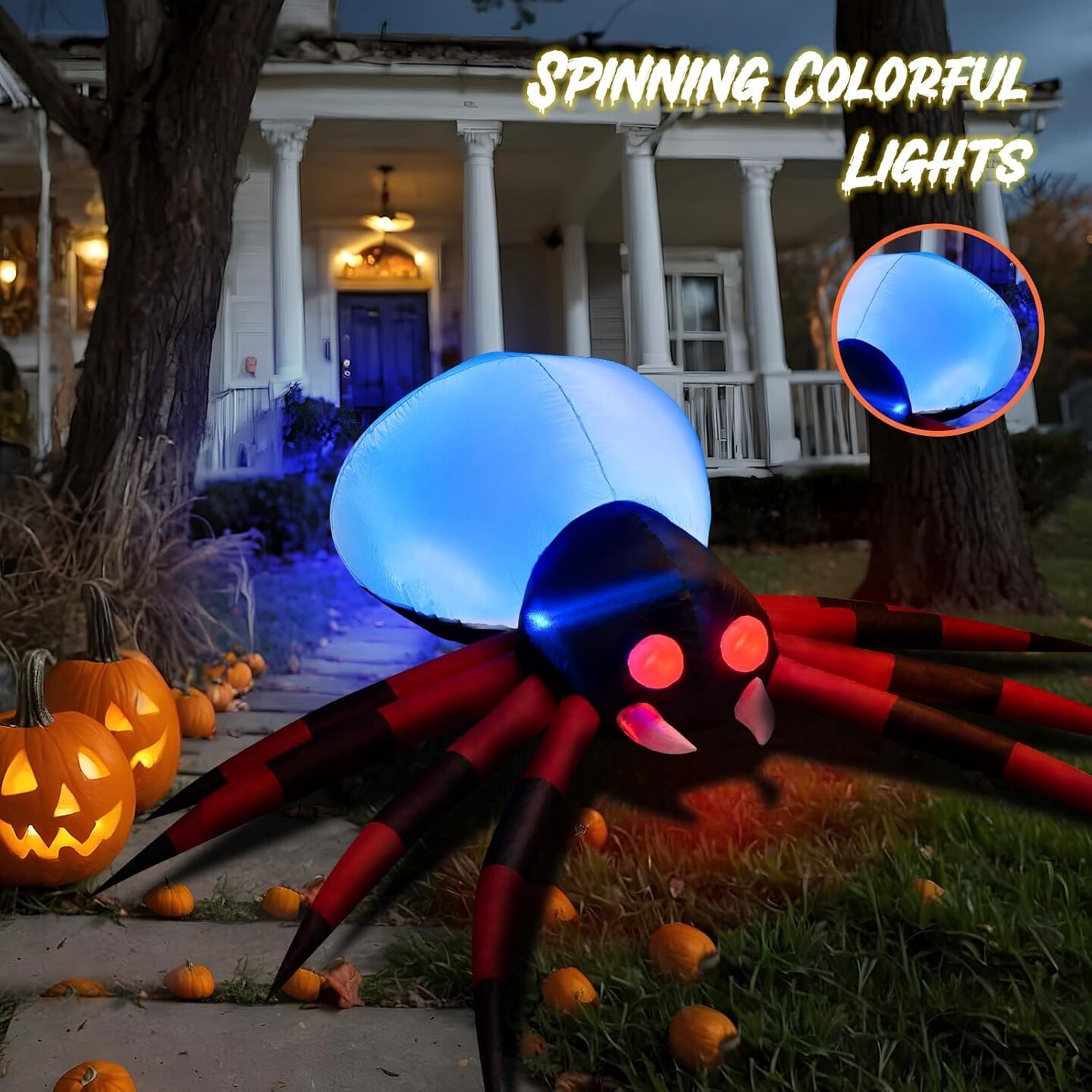 Halloween Inflatables Outdoor Decorations Giant Spider Decorations