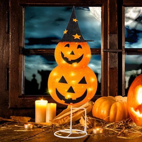 Halloween Lighted Pumpkin Decorations