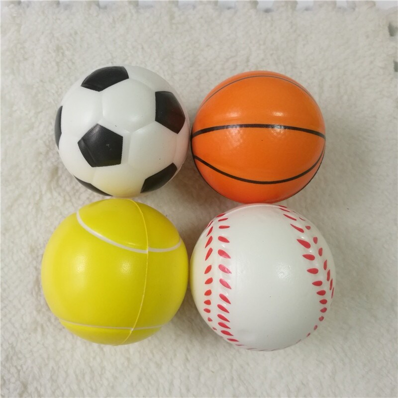 Puff Ball Sports Assorted 12 Ct