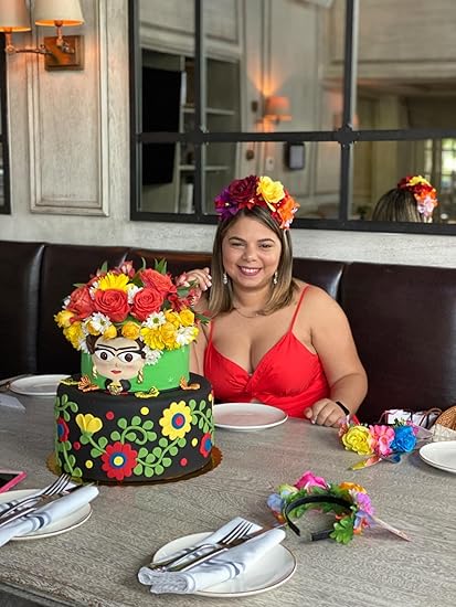 Day of The Dead Headband Costume Rose Flower Crown Mexican Headpiece BC40