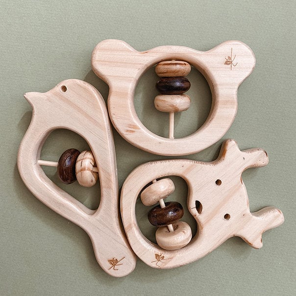 Wooden Baby Rattles