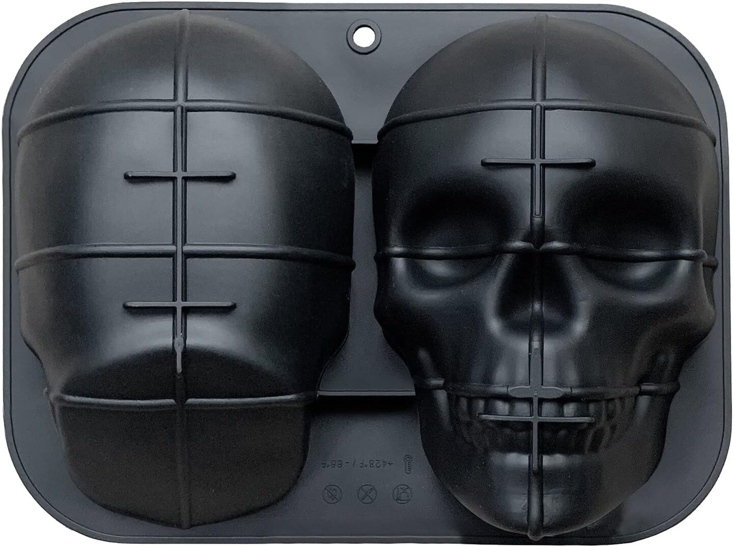 Extra Large Silicone Skull Cake Mold Haunted Skull Baking Cake Pan for Halloween and Birthday Party