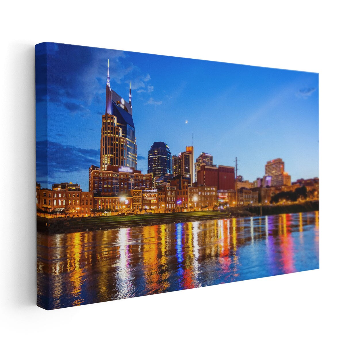 Downtown Nashville, Tennessee City Skyline - Canvas Print Wall Art ...