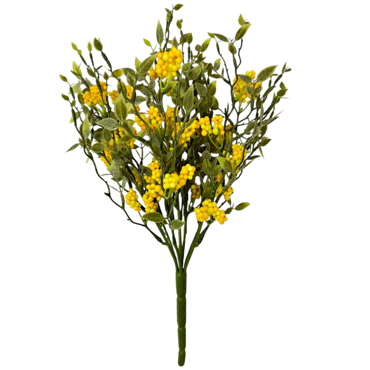 Meadow Berry Spray ( Yellow ) 13&#x22;, Set of 4 - Home Floral D&#xE9;cor - Holiday Tree