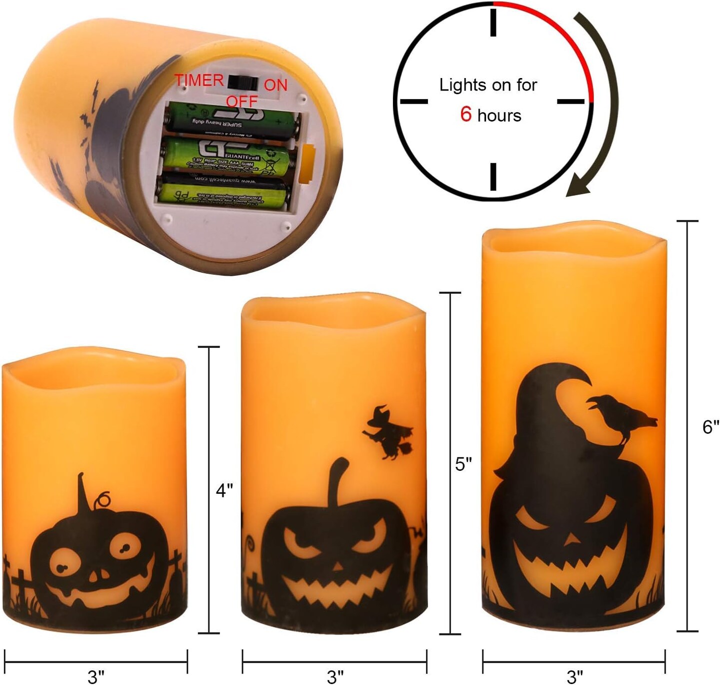 Halloween Flameless Candles