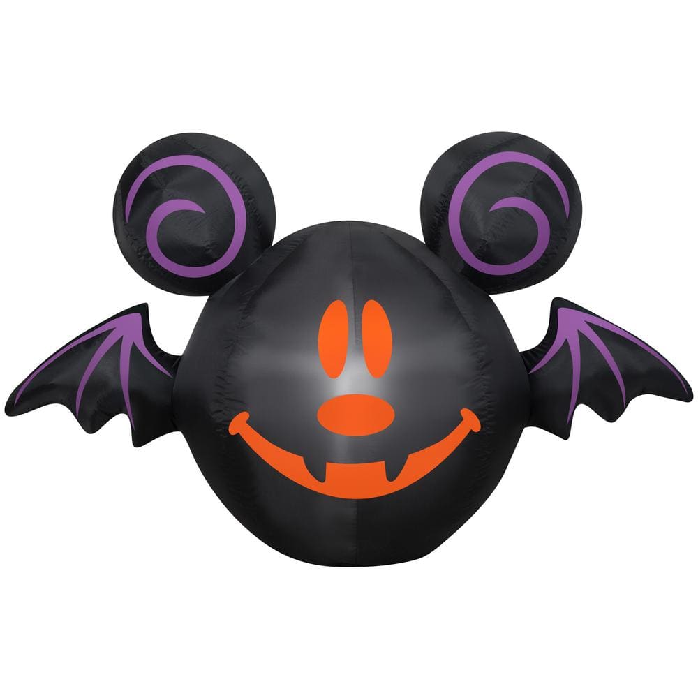 3 FT Tall Airblown Mickey Jack O Lantern Bat SM Disney
