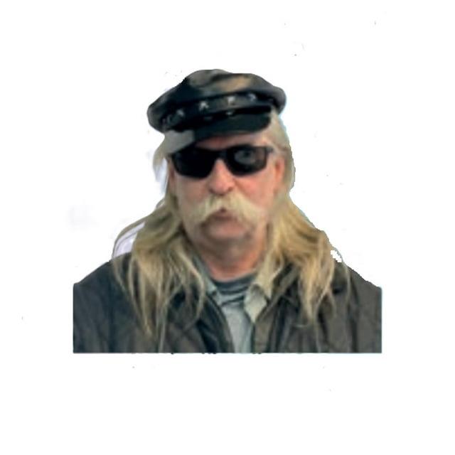 Leatherlike Biker Punk Hat 70's 80's Black Star Studded Costume Accessory One Size