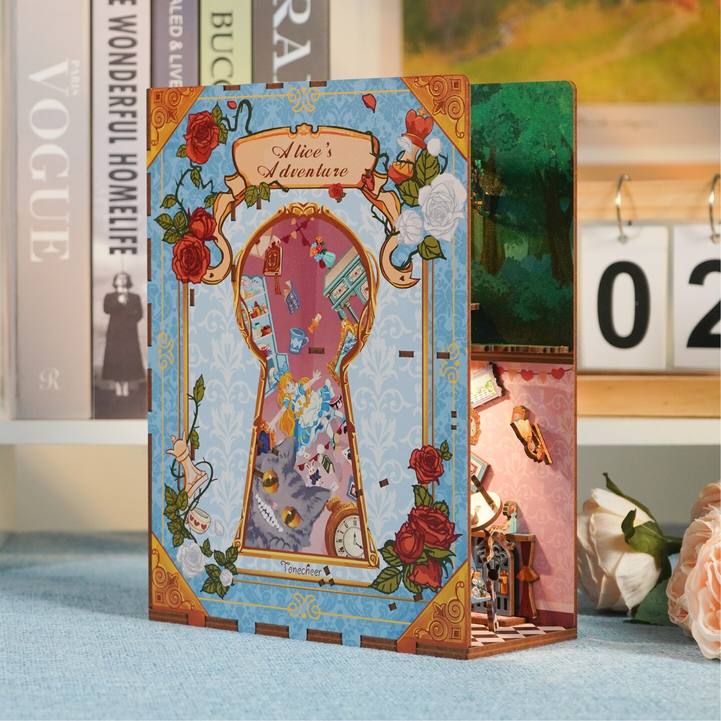 DIY Miniature Kit Book Nook | Alice&#x27;s Adventure