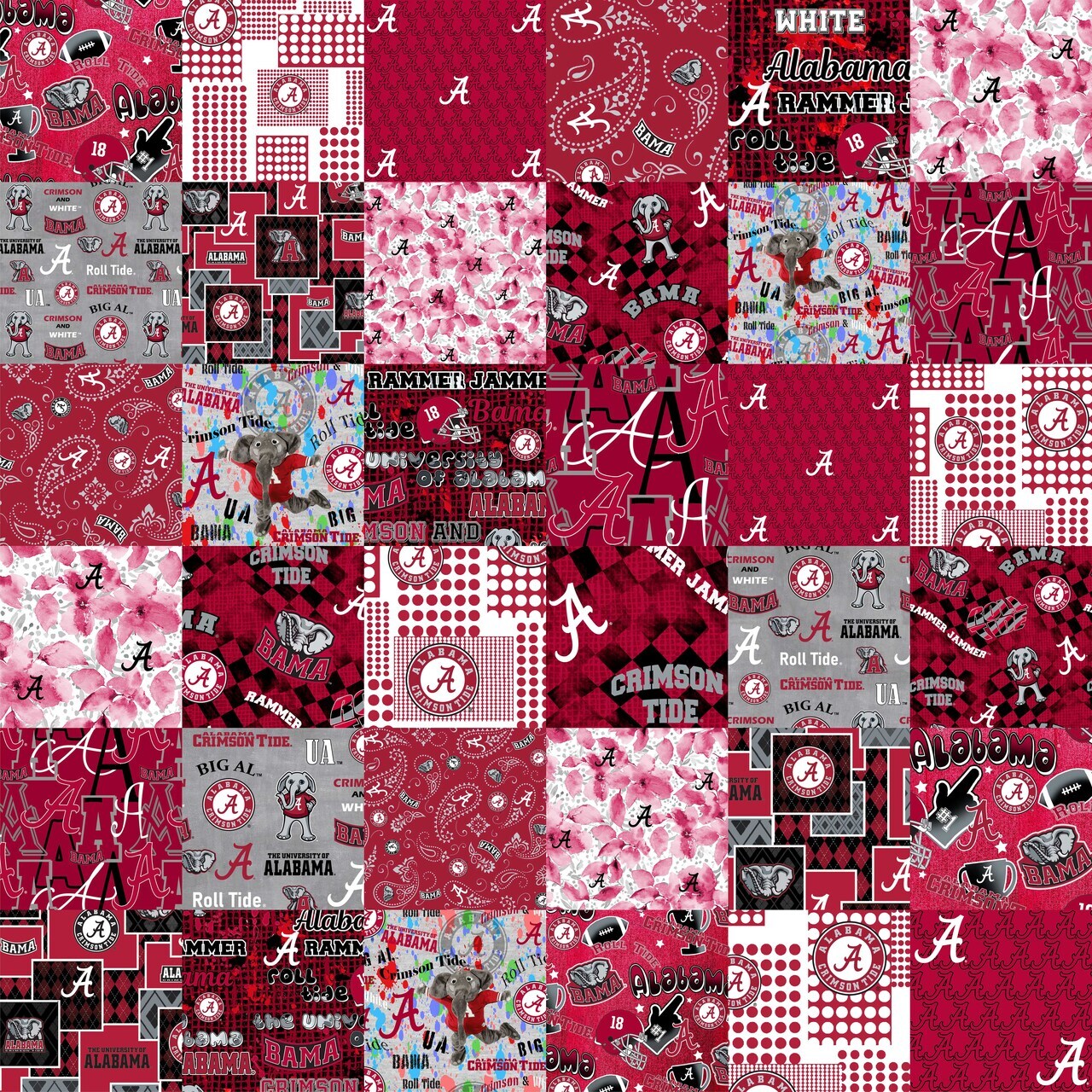 Sykel Enterprises-University of Alabama Cheater Quilt Printed Cotton ...