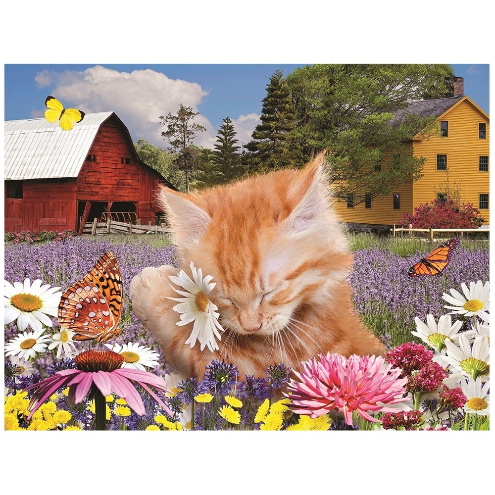 Sunsout I Wuv Flowers 300 pc   Jigsaw Puzzle 72042