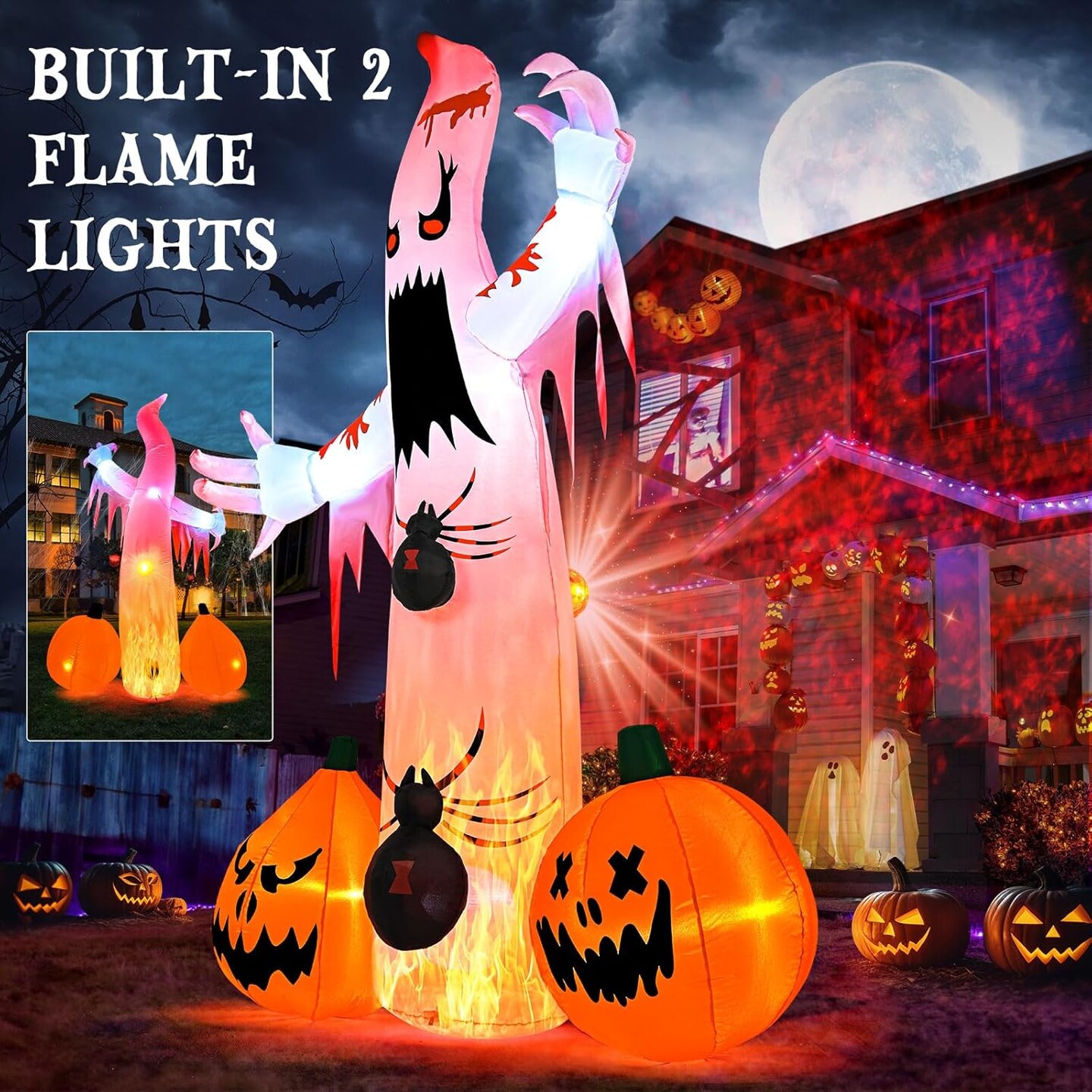 Halloween Inflatables Decorations Outdoor Ghost