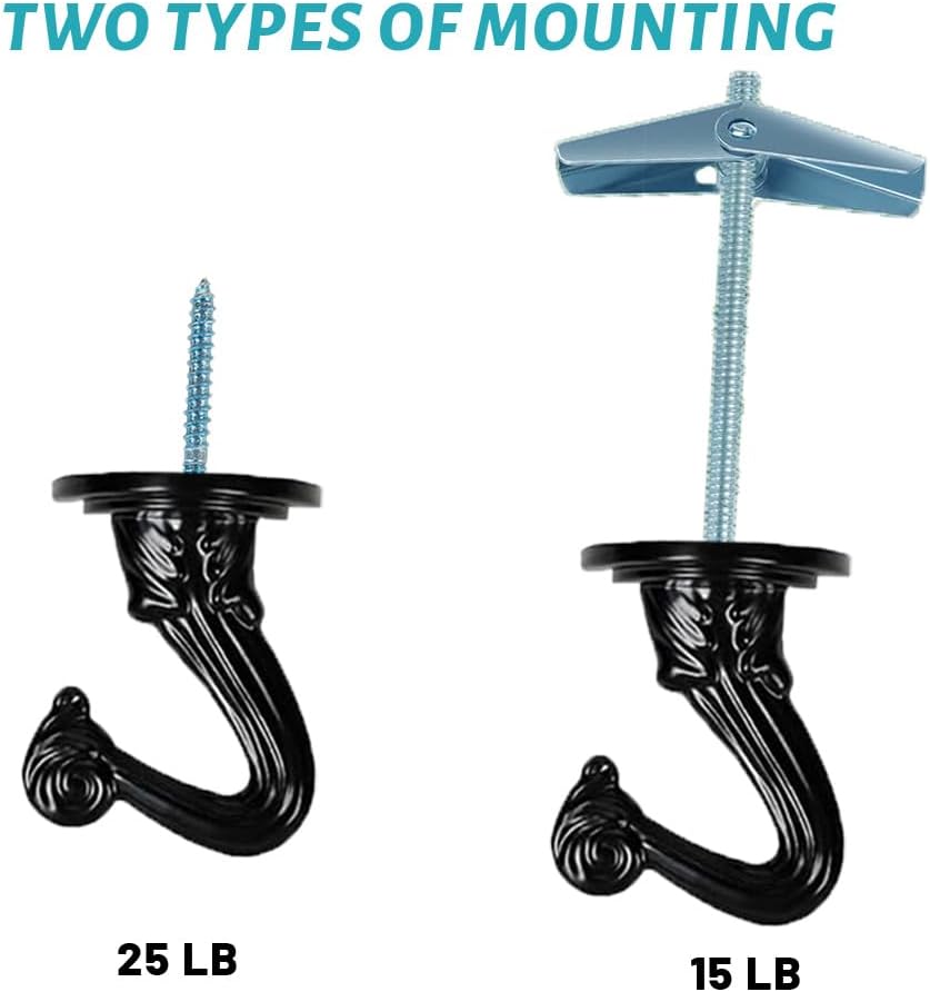 Hooks for Hanging Plants Bird Feeders, Wall Mount Planters Hooks for Hanging Flower Pot Wind Chimes