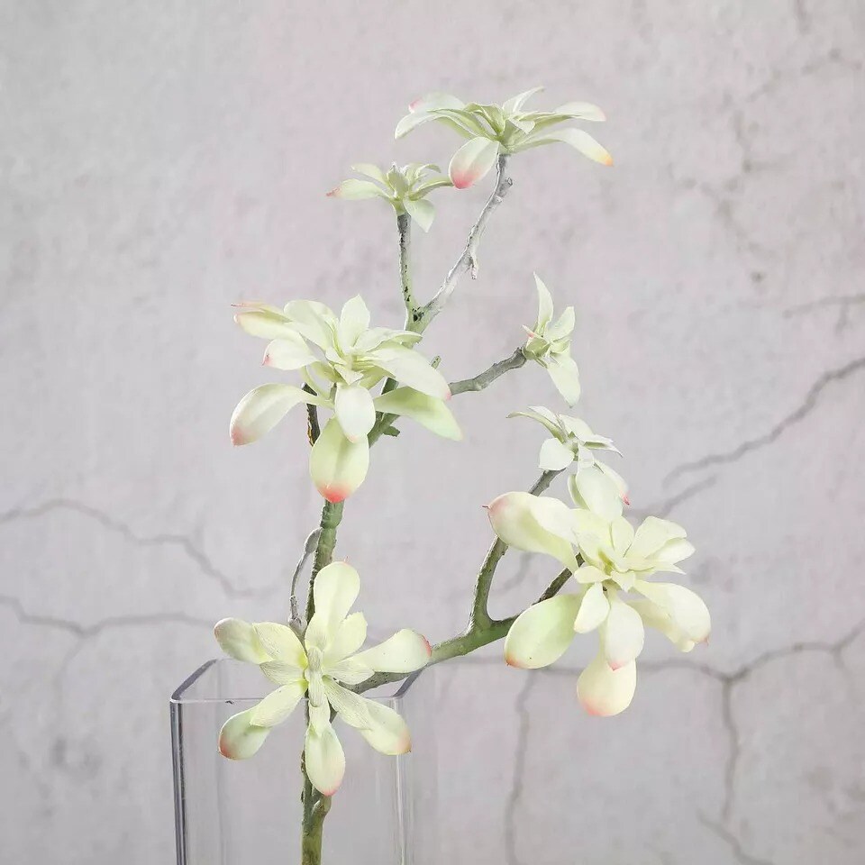 Set of 3 18" tall Assorted Faux Succulent Picks Sprays Stems Wedding Decorations