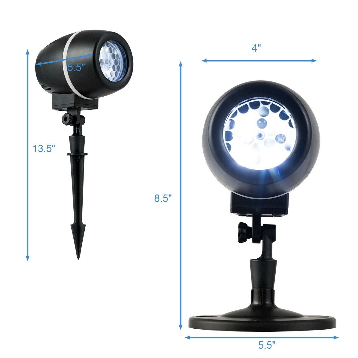 Outdoor Waterproof Christmas Snowflake Led Projector Lights With Remote Control