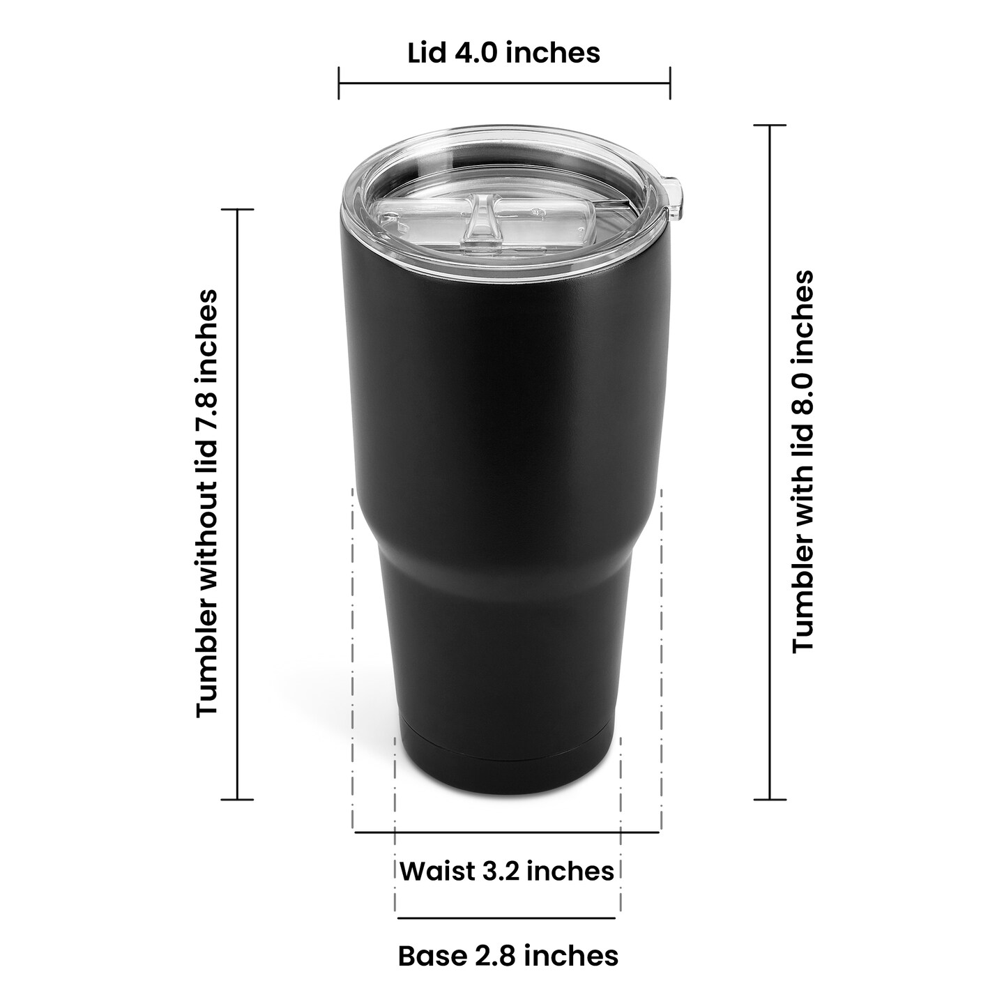 makerflo 30 oz Powder Coated Tumbler with Lid and Straw | Craft-Ready for DIY Gifts &#x26; Personalization (Laser Engravable, UV DTF, Epoxy, Vinyl) - Not for sublimation and DTF