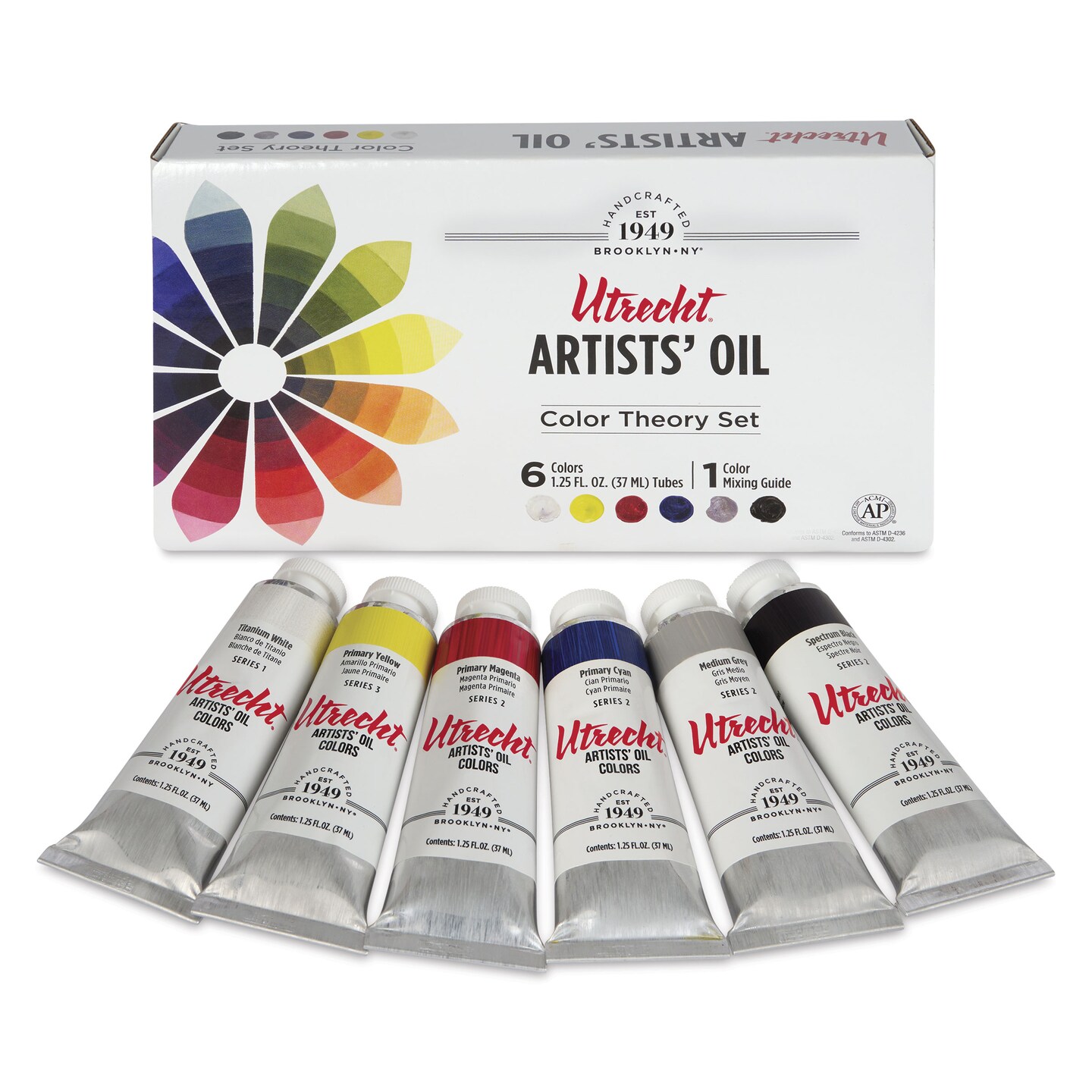 Utrecht Artists&#x27; Oil Paint - Set of 6, Color Theory, 37 ml