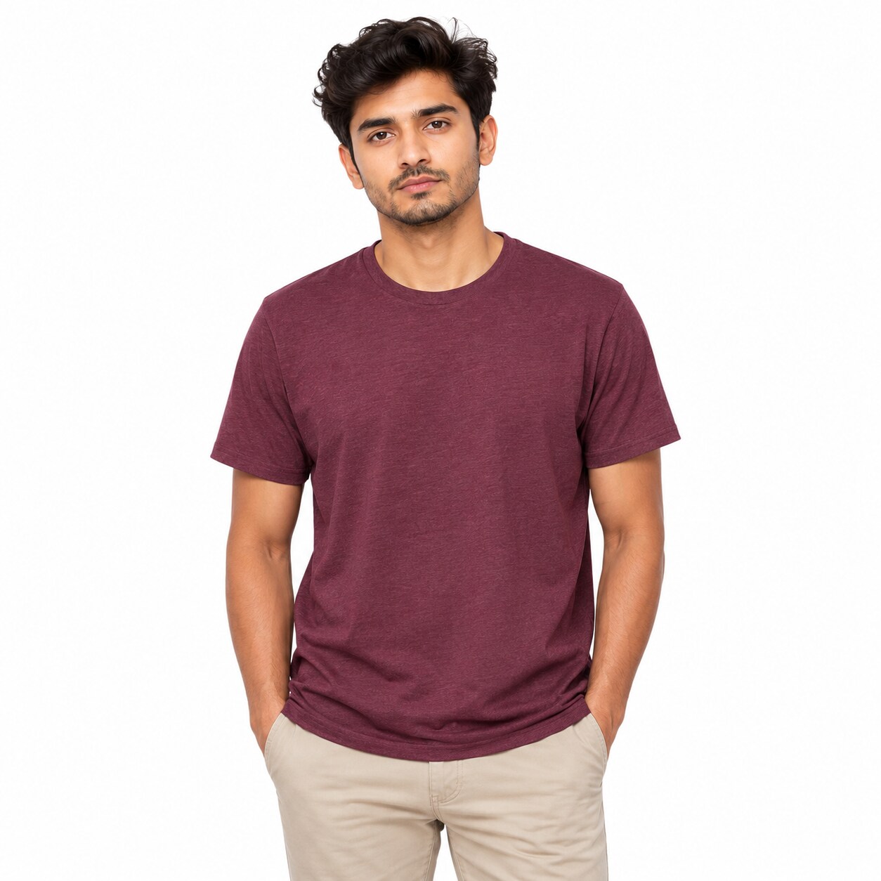 maron0527 6 Pack : CVC T-Shirt, Size: L, Color: Heather maroon | Michaels