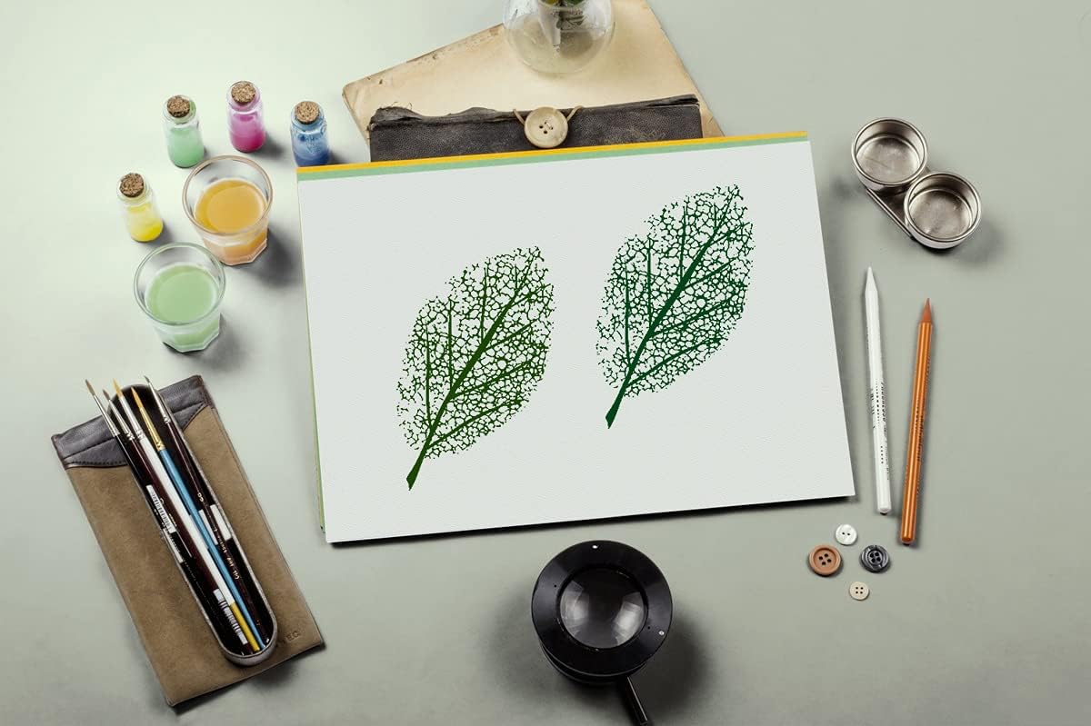 Large Tree Leaf Clear Stamps for Card Making Decoration DIY Scrapbooking, Plant Transparent Rubber Seal Stamps