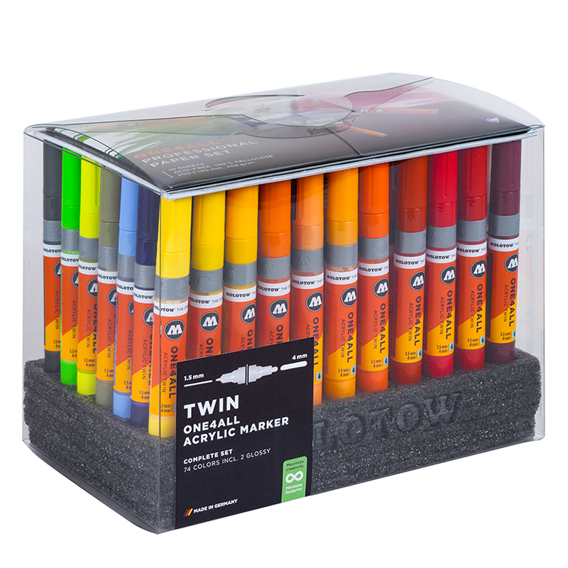 Molotow&#xAE; ONE4ALL&#x2122; Acrylic Twin Complete Set