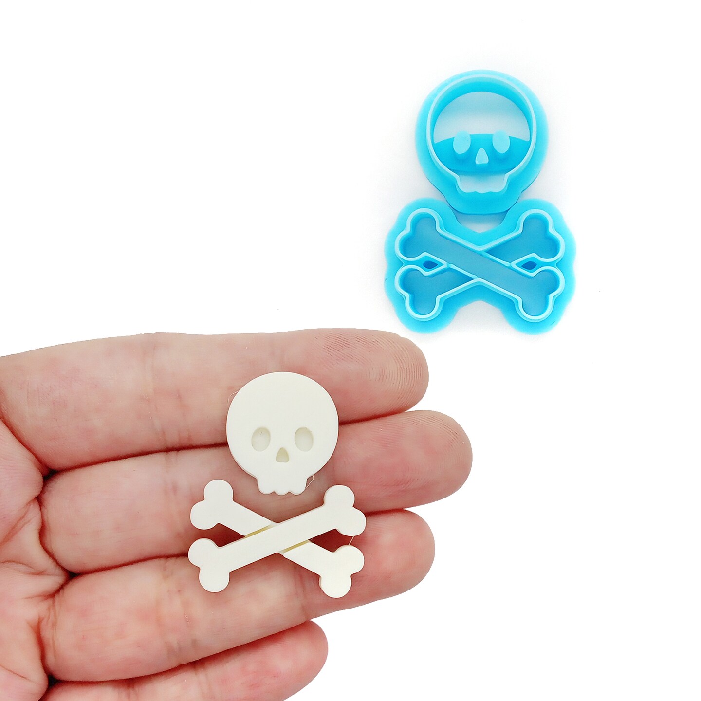 Skull & Crossbones Clay Cutter, Small Halloween Cutter Shapes, Adorabilities