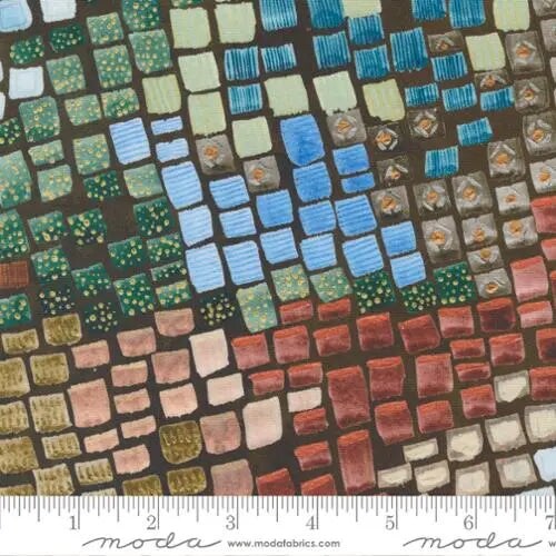 Desert Oasis Earth Brown Geometric Blenders 44&#x22;/45&#x22; Fabric Per Yard