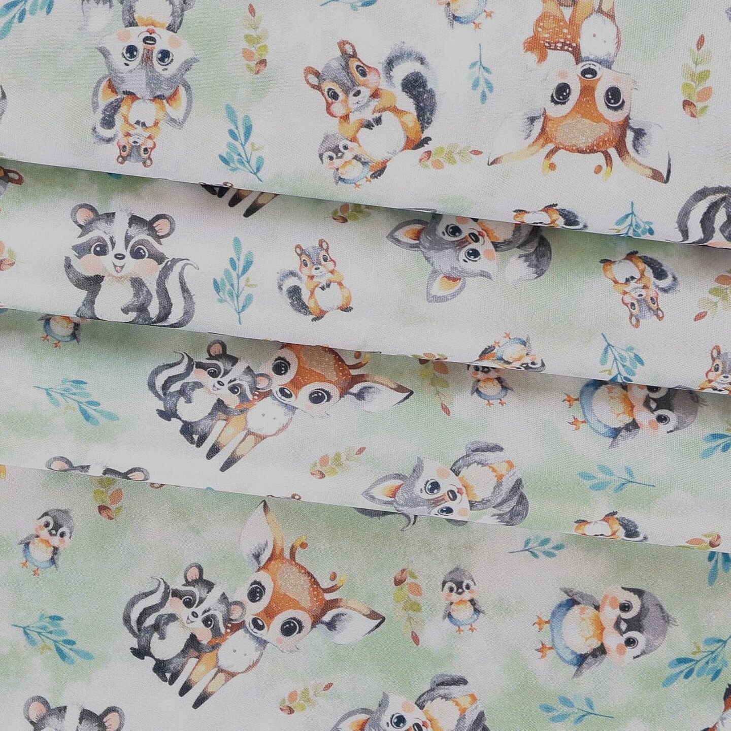 Mook Fabrics Fawn &#x26; Friends Printed PUL Fabric [60 in. Wide] - By The Yard