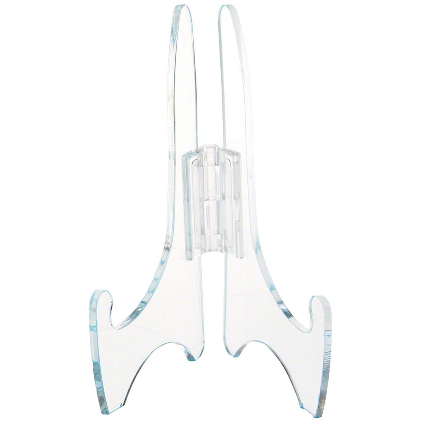 Plymor Clear Acrylic Adjustable Folding Display Easel, 5" H x 3.5" D (For 8" Plates)