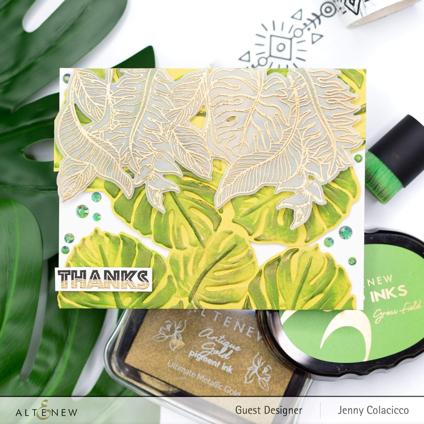 Monstera Leaves 3D Embossing Folder