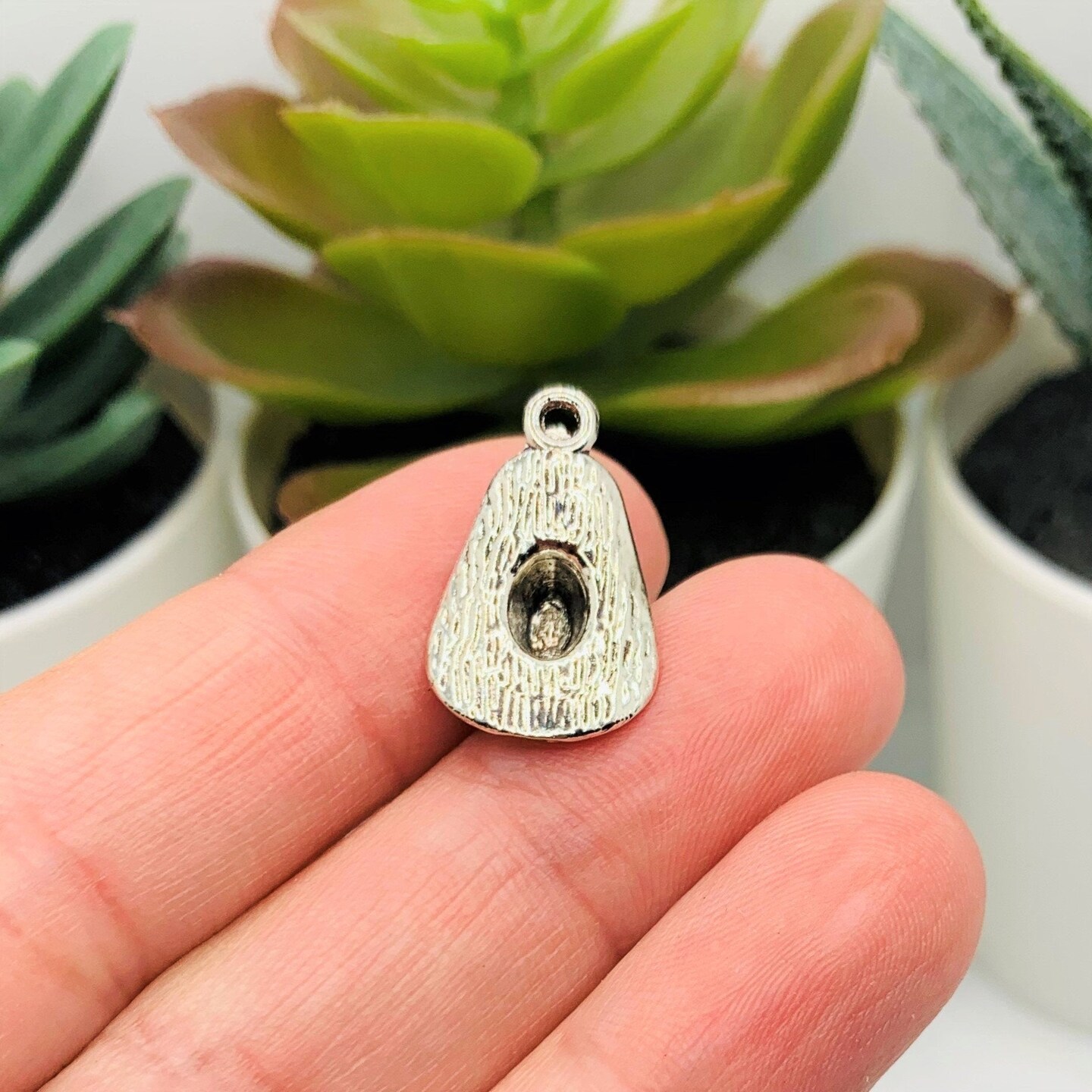 Silver Cowboy Hat Charms, 21x13mm