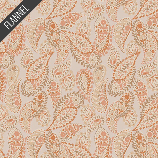 Paisley Power Flannel in Desert (f65613a) | Art Gallery Flannel | AGF Studio | Art Gallery