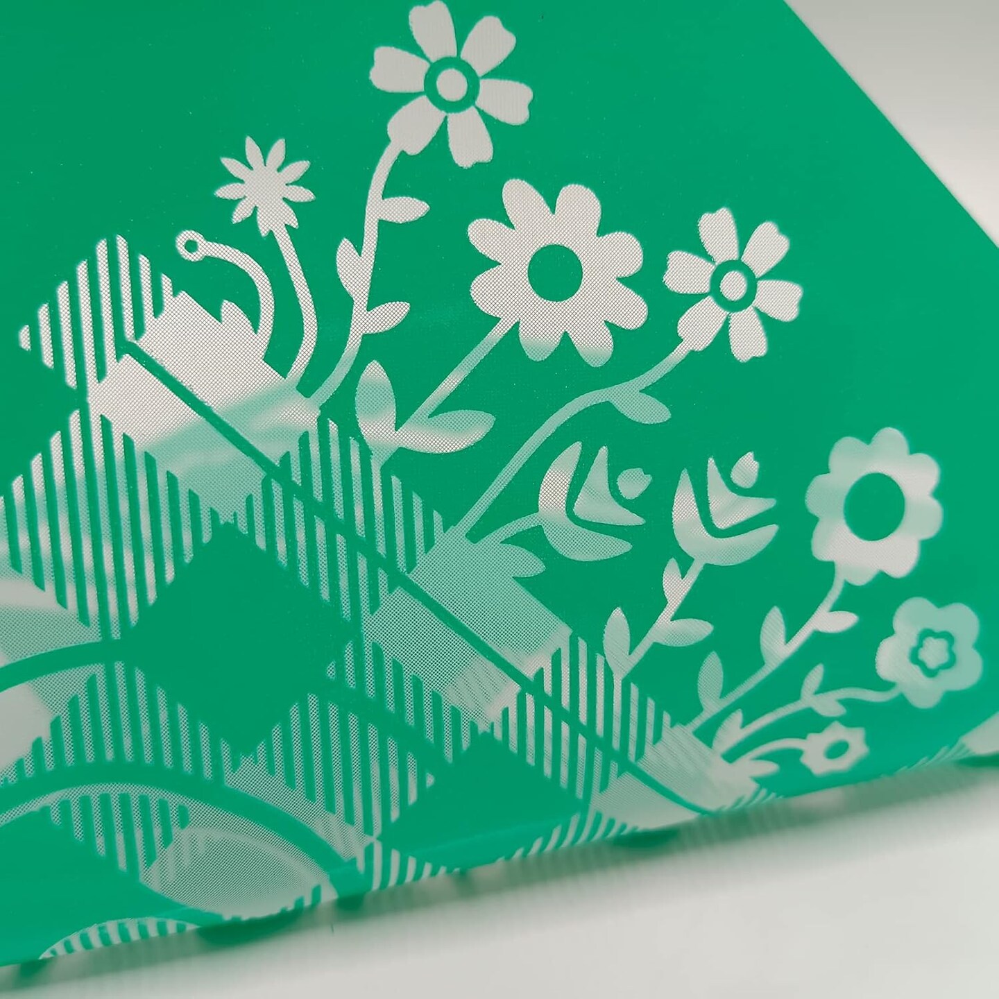 Fall Silk Screen Stencils Reusable Self Adhesive Chalk Mesh Stencils