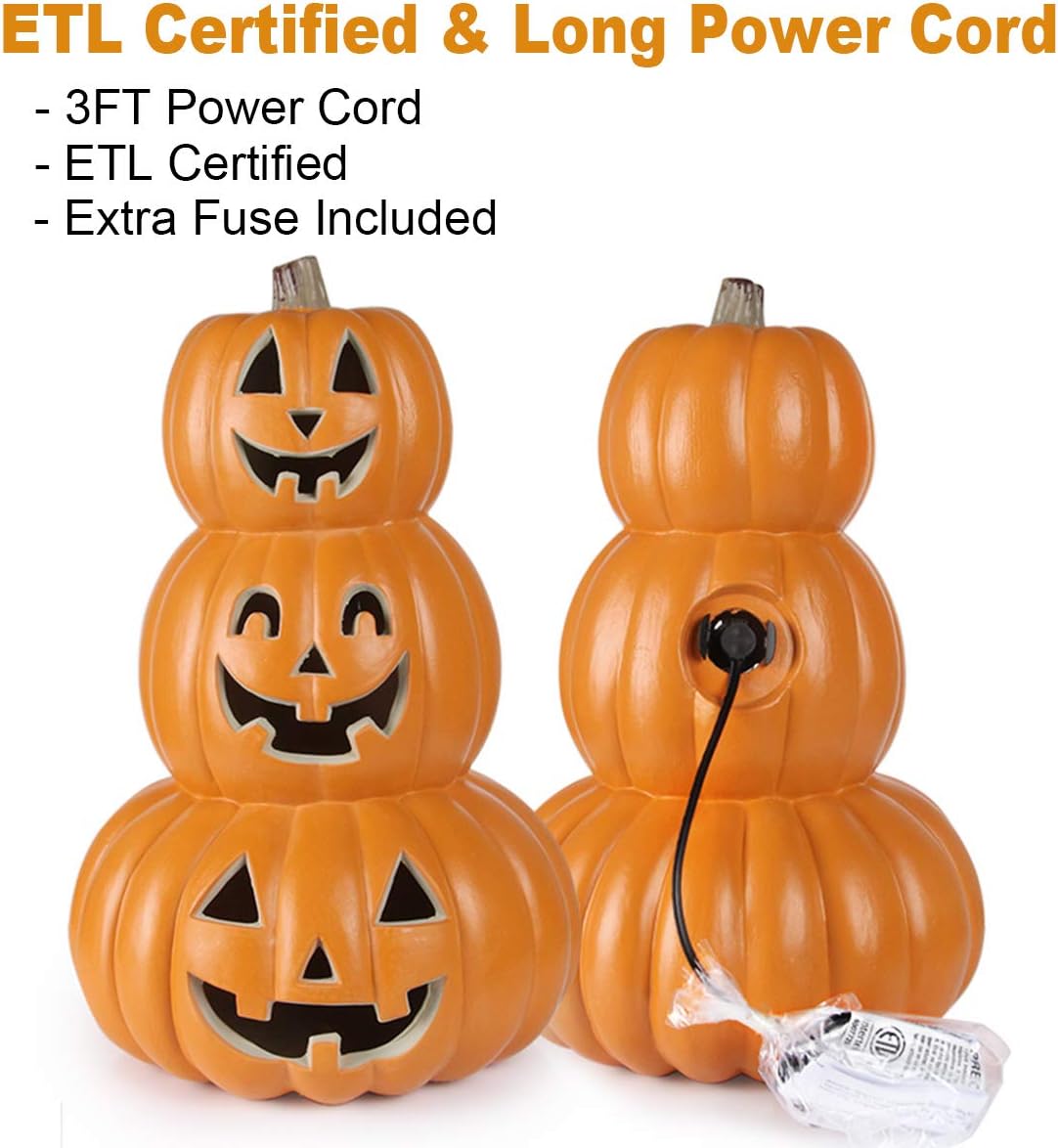 Halloween Jack o Lanterns Light Up Pumpkin Decorations - Tier Smile