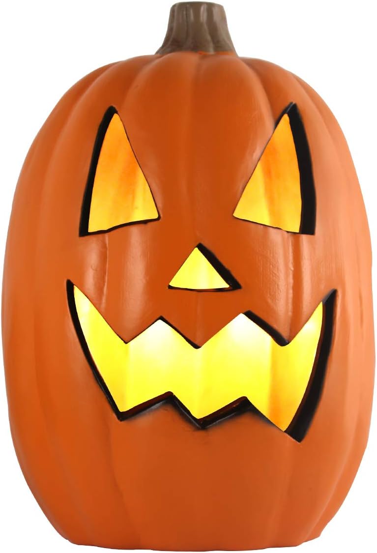 Outdoor Lighted Pumpkin for Halloween - Jack O Lantern