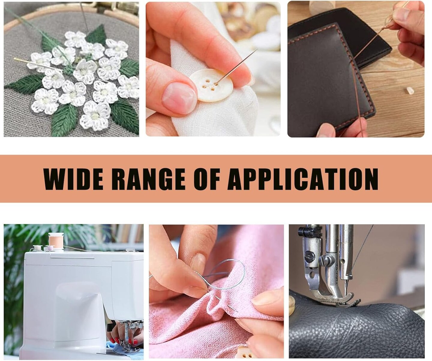 Polyester Sewing Thread Set - 30 Assorted Colors, 50 Yards per Thread Spool