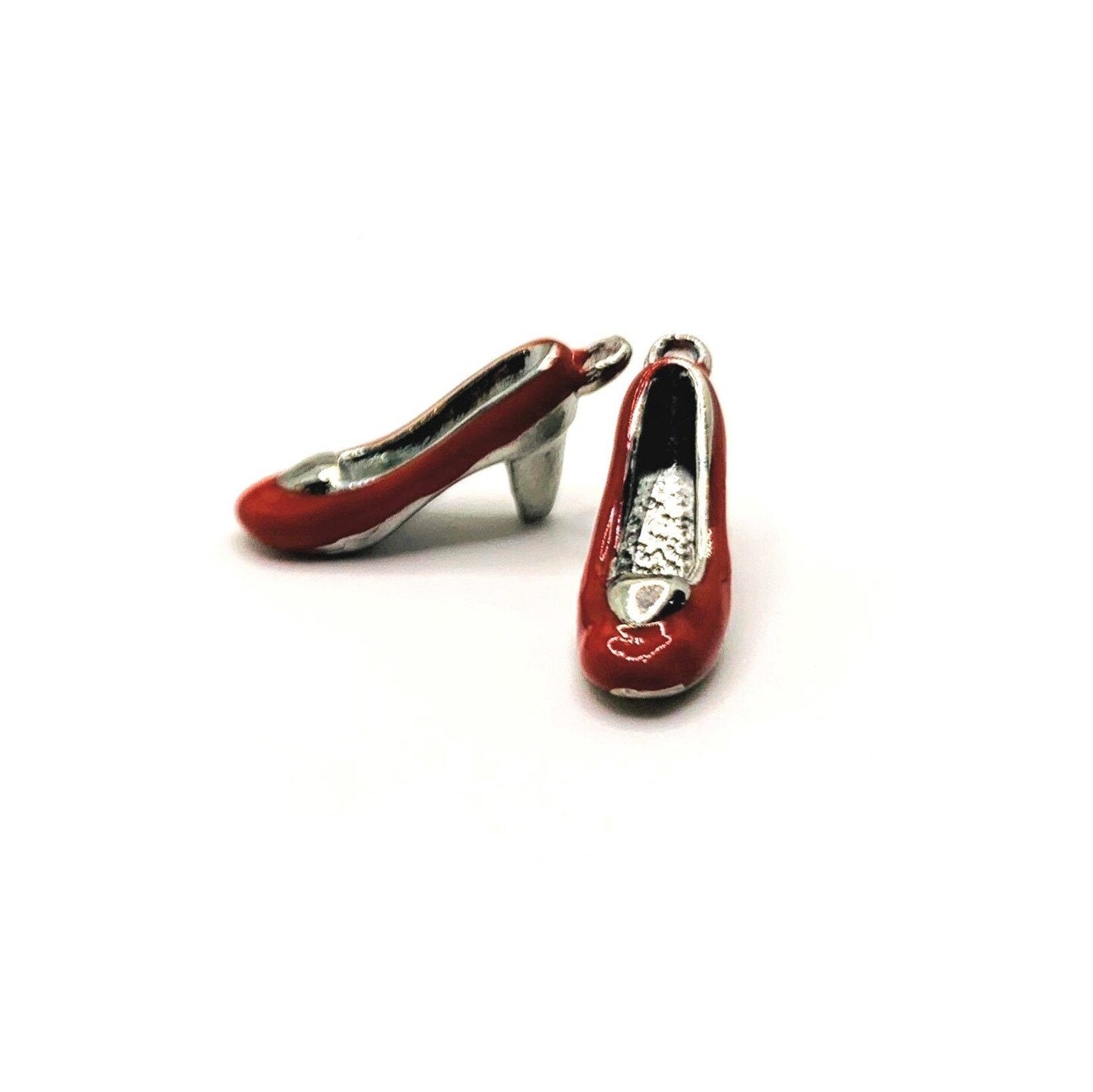 Red Ruby Heels Charms, 22x10mm
