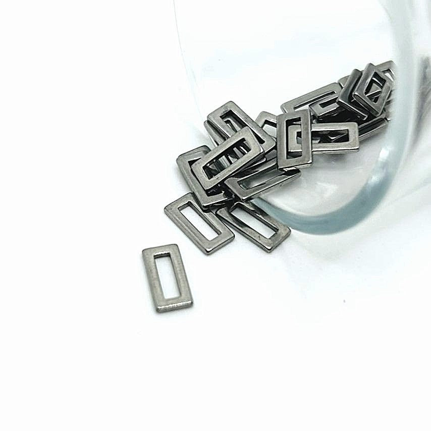 Small Stainless Steel Rectangle Accent Charms