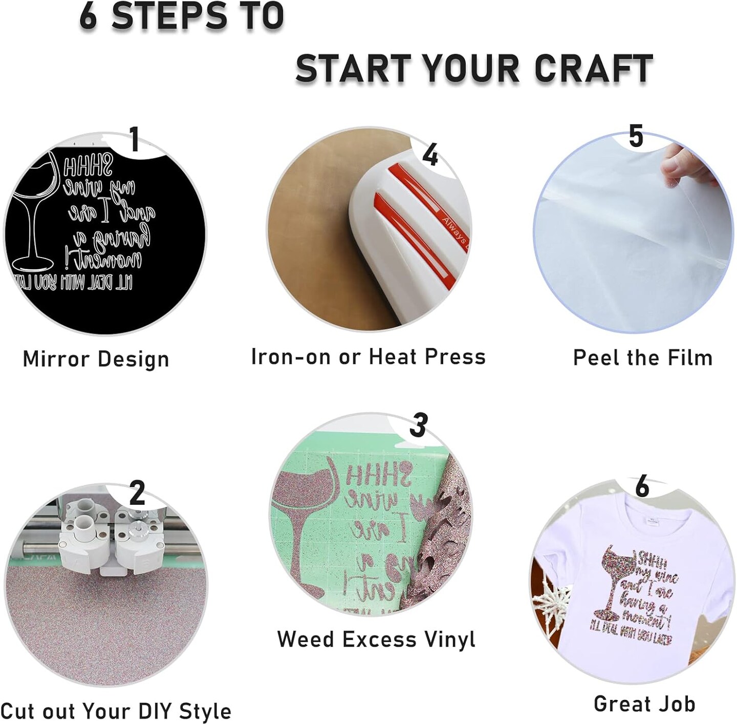 Confetti Glitter HTV Heat Transfer Vinyl Roll - Confetti