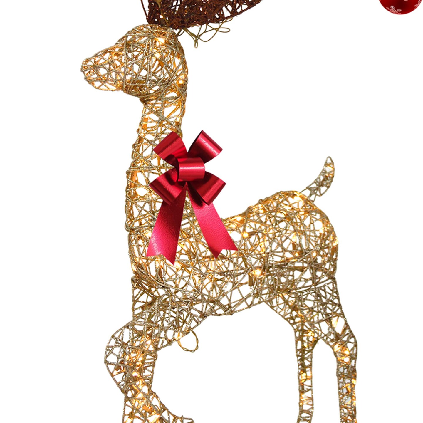 Warm White LED Reindeer Decoration, Indoor Outdoor Christmas Display