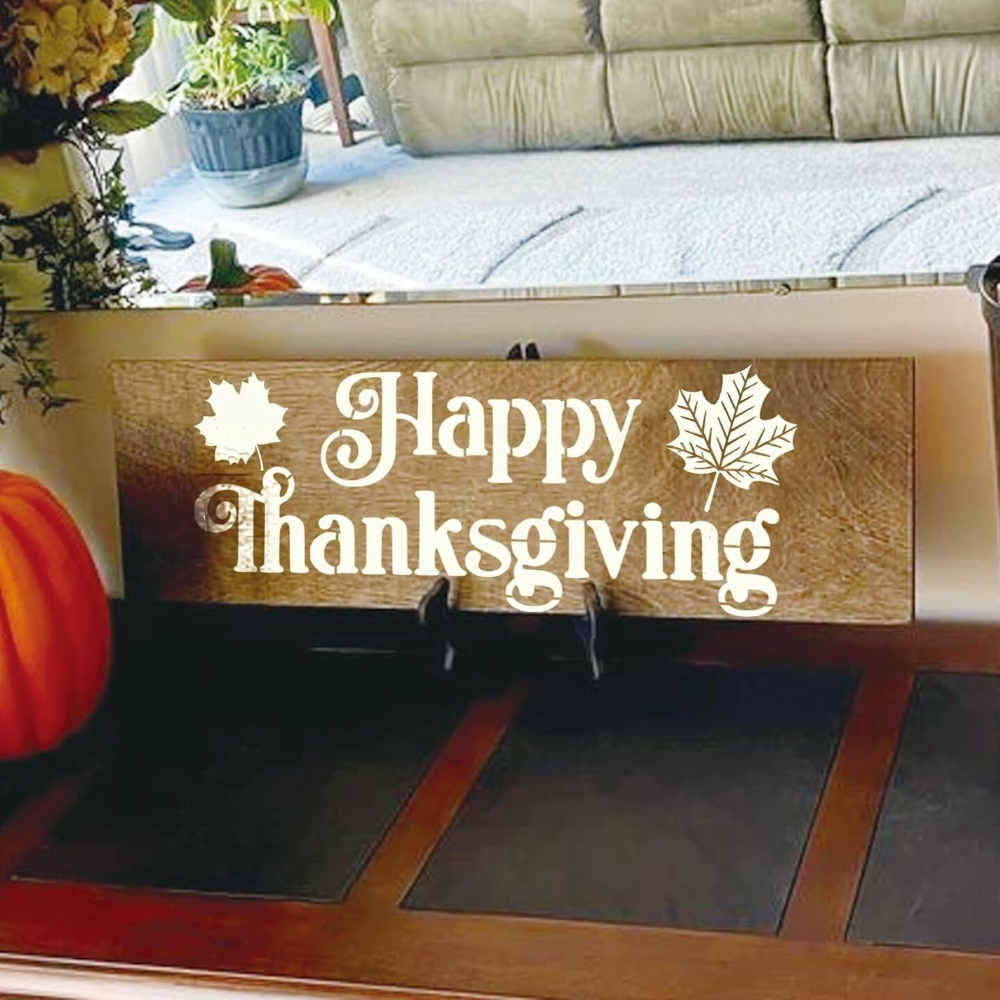 (12 Fall) - Fall Stencils for Painting on Wood Hello Pumpkin