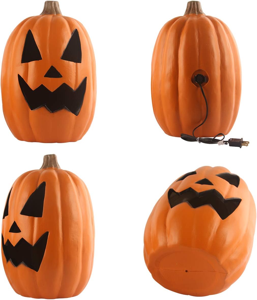 Outdoor Lighted Pumpkin for Halloween - Jack O Lantern