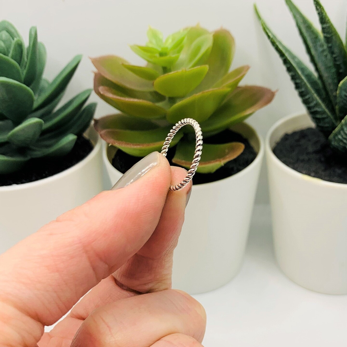 18mm, Silver Closed Decorative Connector Jump Rings